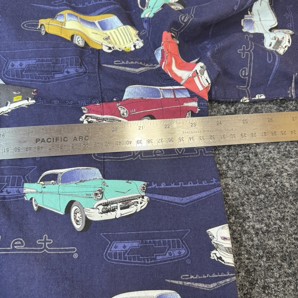 David Carey Shirt Mens XL Classic Chevy Car Hawaiian Aloha Short Sleeve - Picture 5 of 9